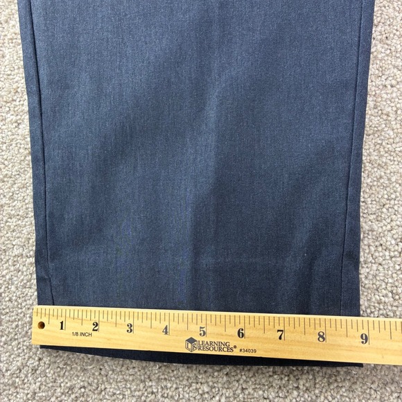 Lane‎ Bryan Womens Pants Size 28W Blue Zip Pocket Cropped Casual Stretch Career - Picture 6 of 8